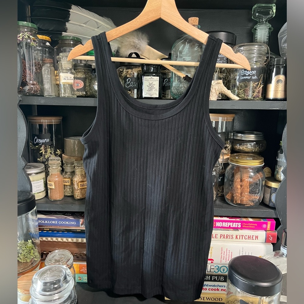 Aerie Wide Rib Cotton Tank Top
